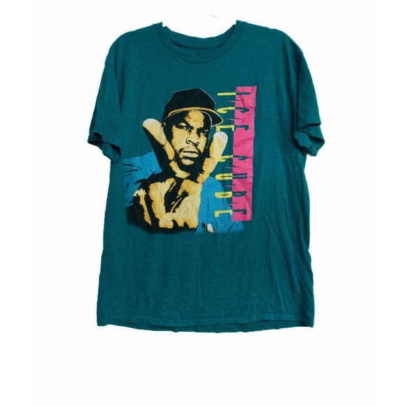 Ice Cube Mens Dark Green T-Shirt Short Sleeve Round Neck Graphic Print L - Picture 2 of 8